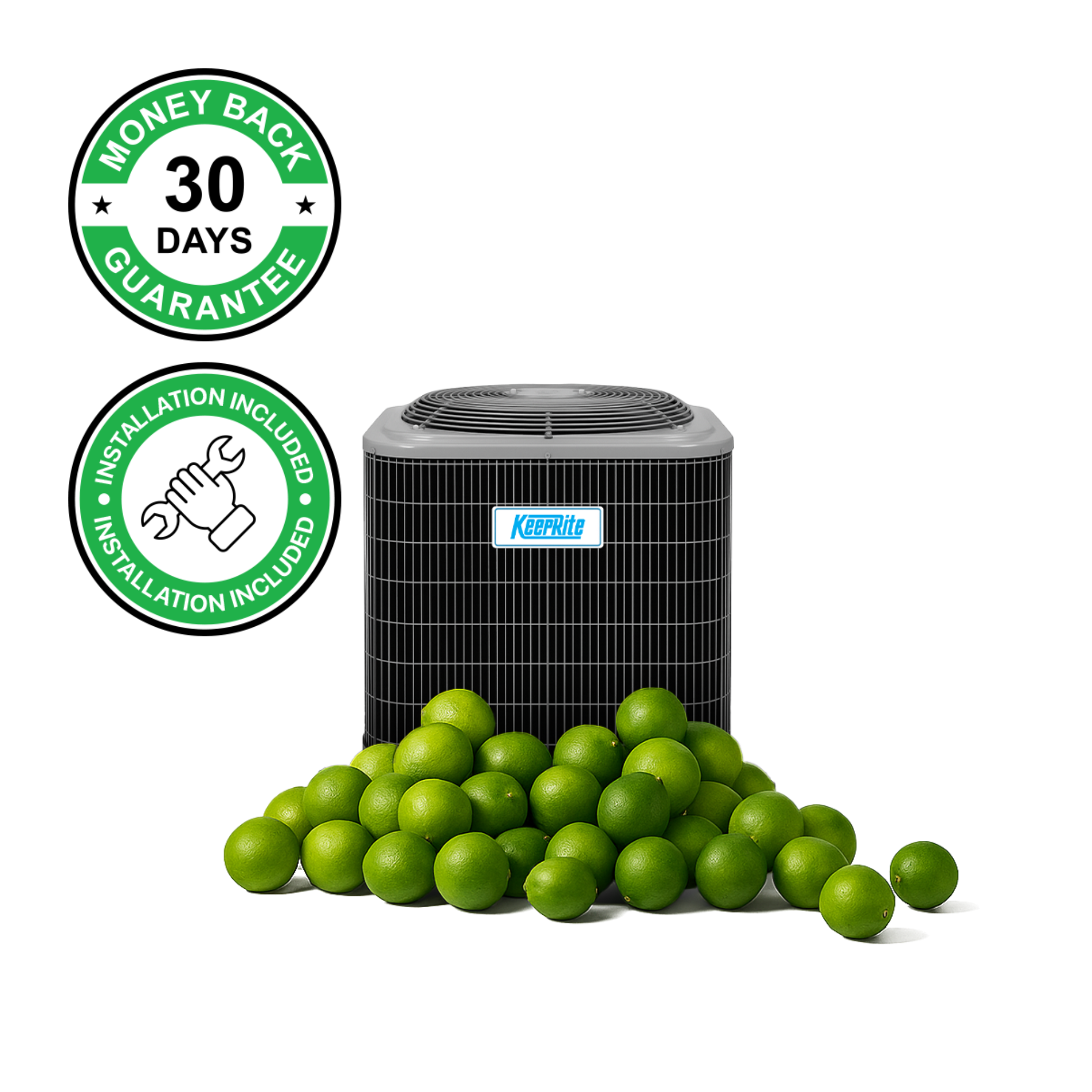 Keeprite R4A4S 2 Ton Single-Stage Air Conditioner