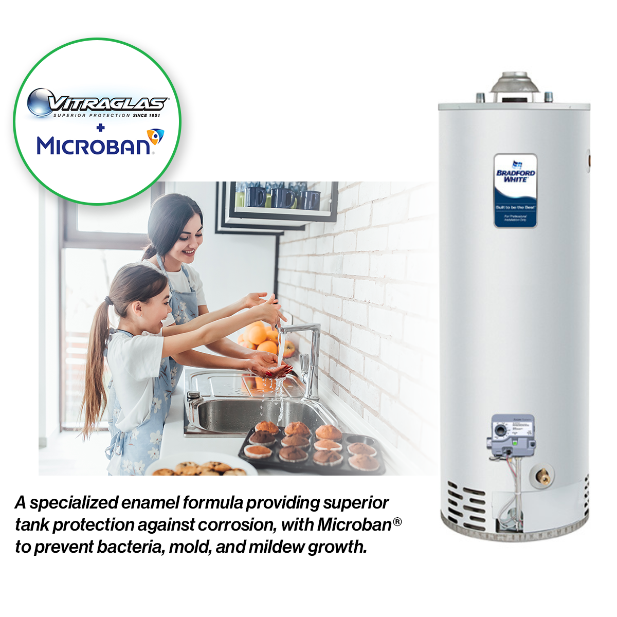 Bradford White 40 Gallon Atmospheric Vented Water Heater