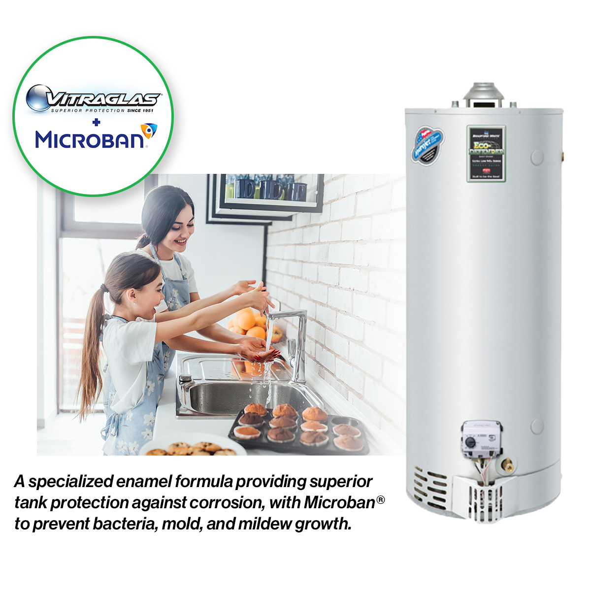 Bradford White 40 Gallon Atmospheric Vented Water Heater