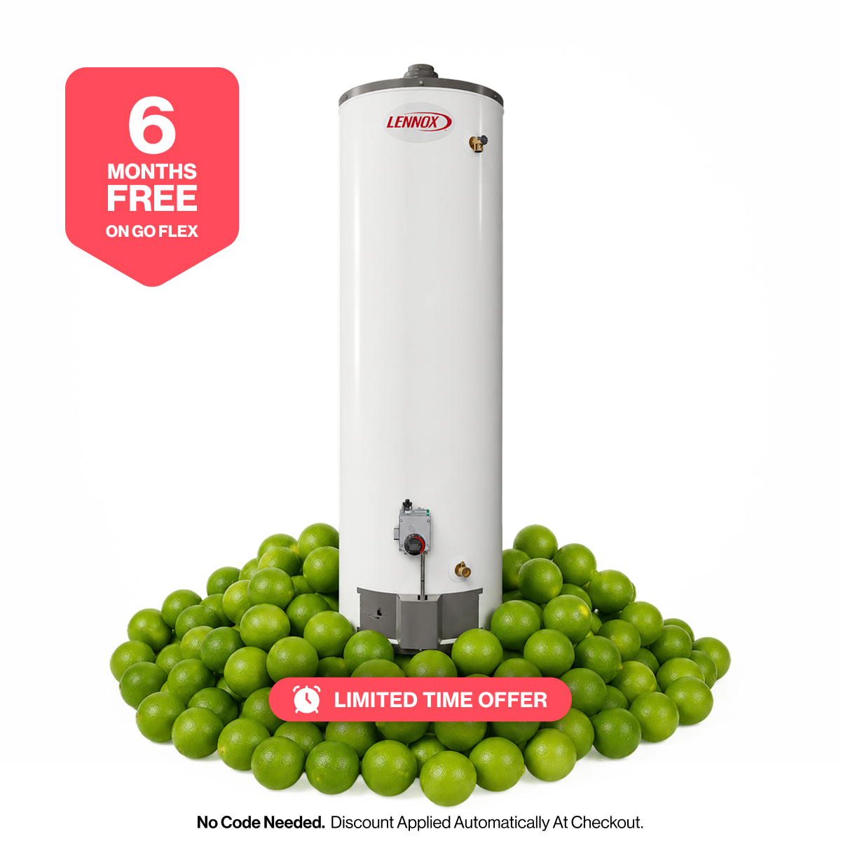 Lennox 50 Gallon Chimney Vented Water Heater