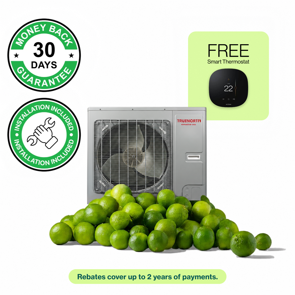 TrueNorth 2-3 Ton KU Heat Pump (Includes FREE Smart Thermostat)