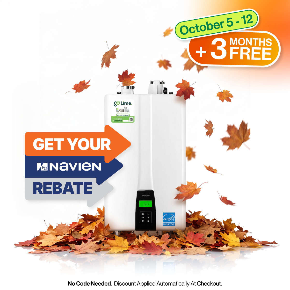 Navien Premium NPE-180S2 Condensing Tankless Water Heater