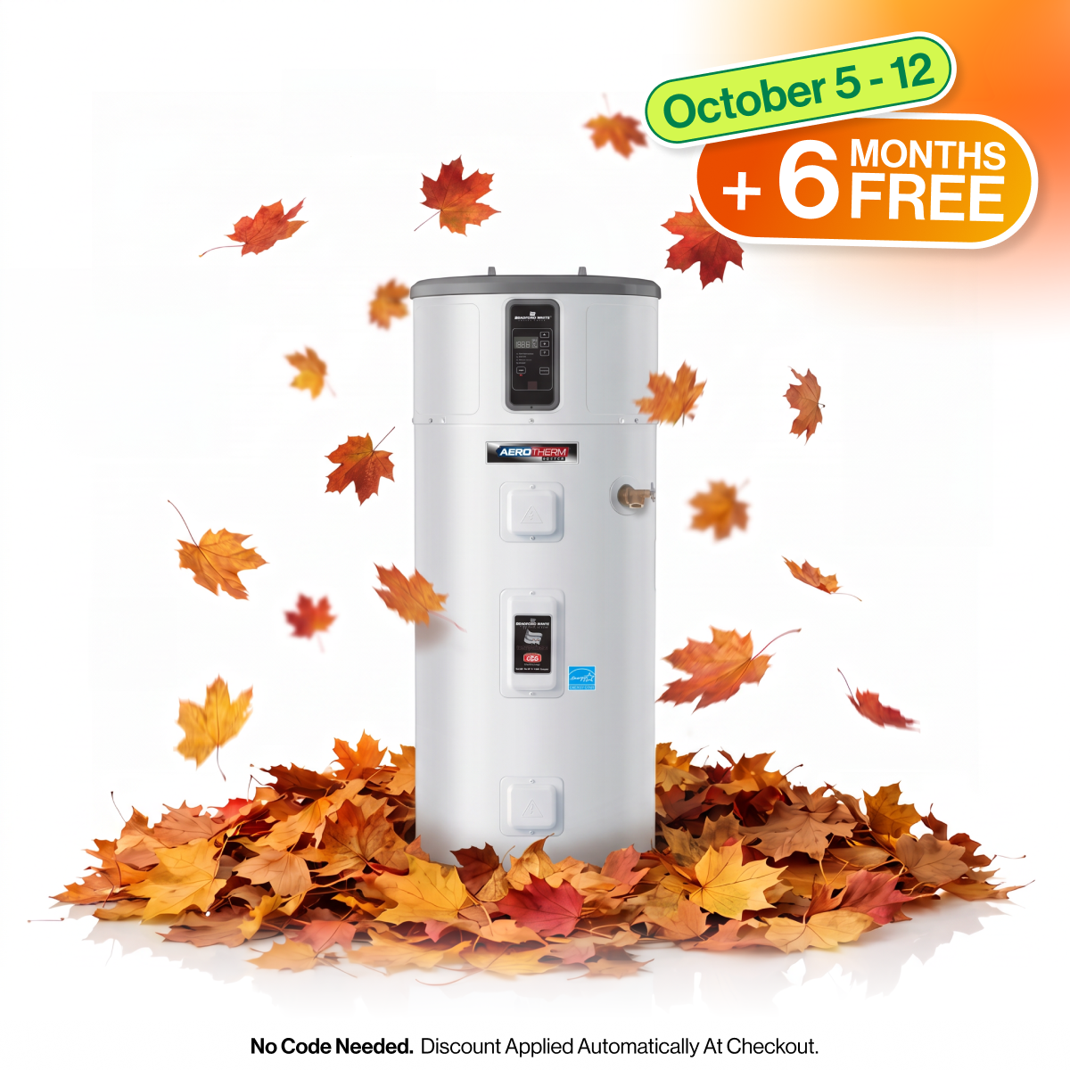 Bradford White AeroTherm Heat Pump Water Heater - 50 Gallon