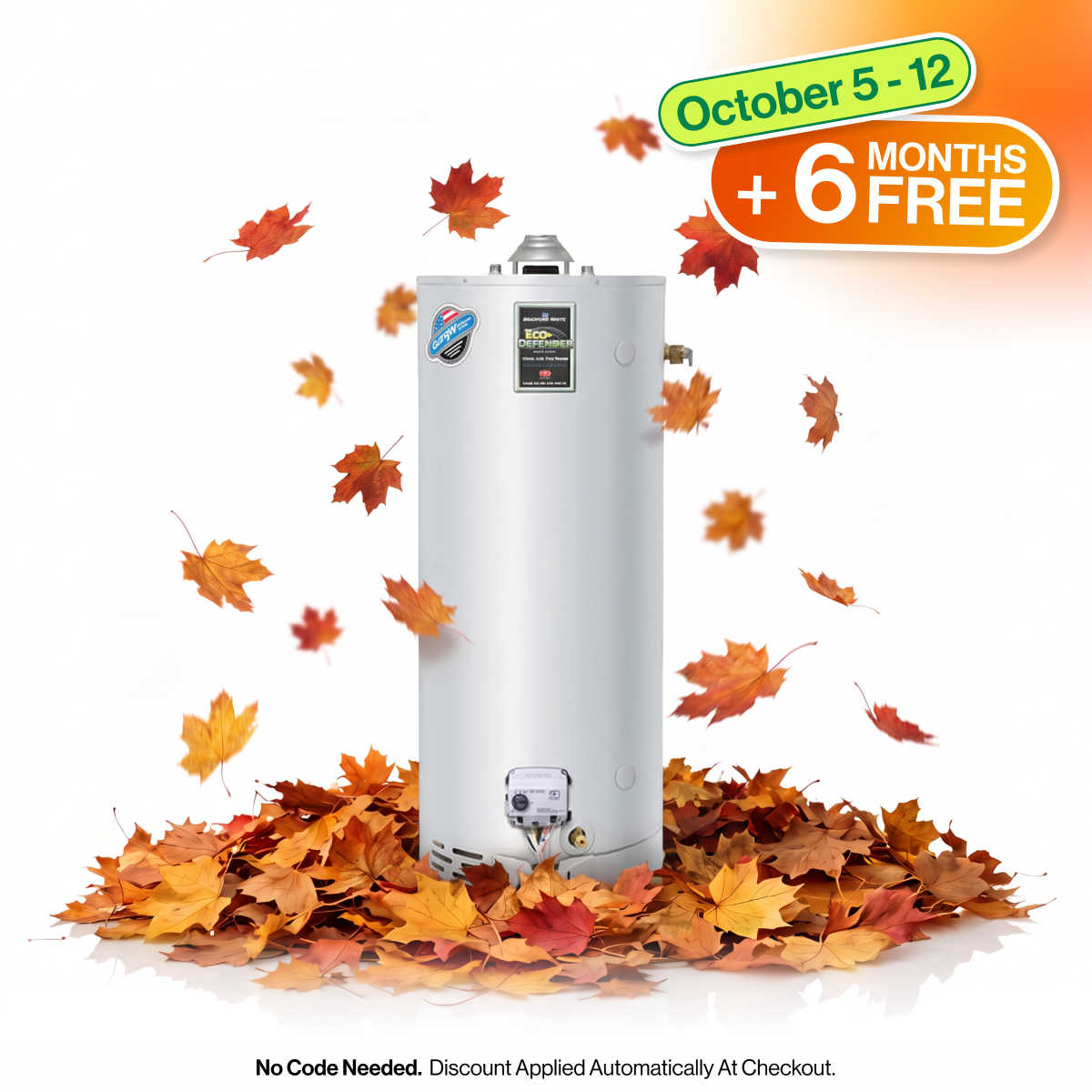 Bradford White 60 Gallon Atmospheric Vented Water Heater