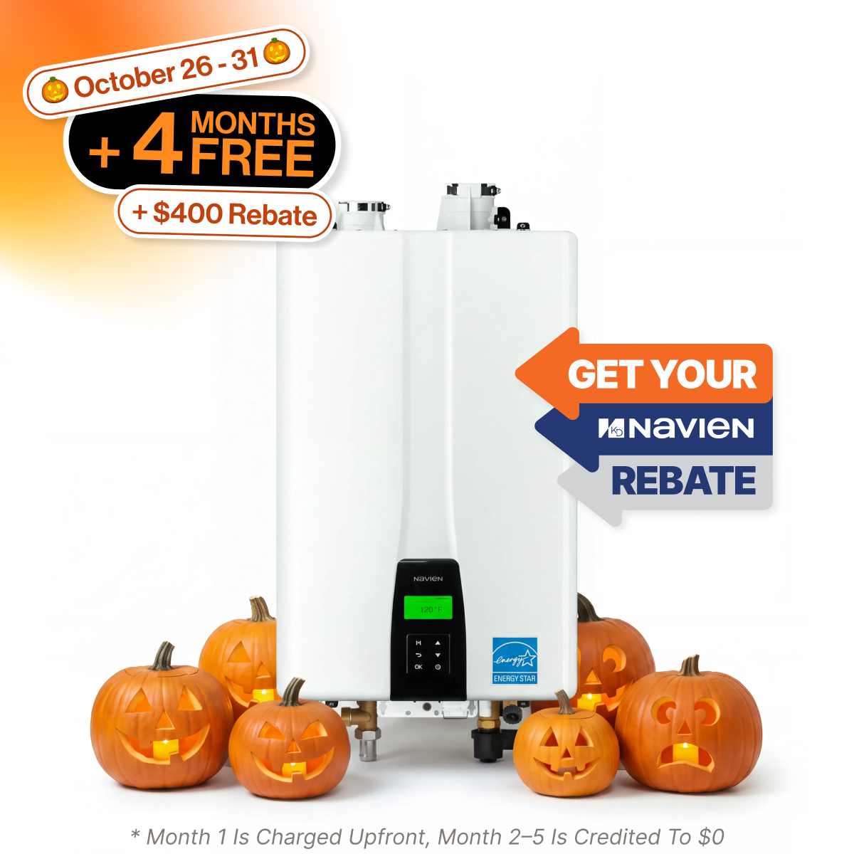 Navien Premium NPE-180S2 Condensing Tankless Water Heater