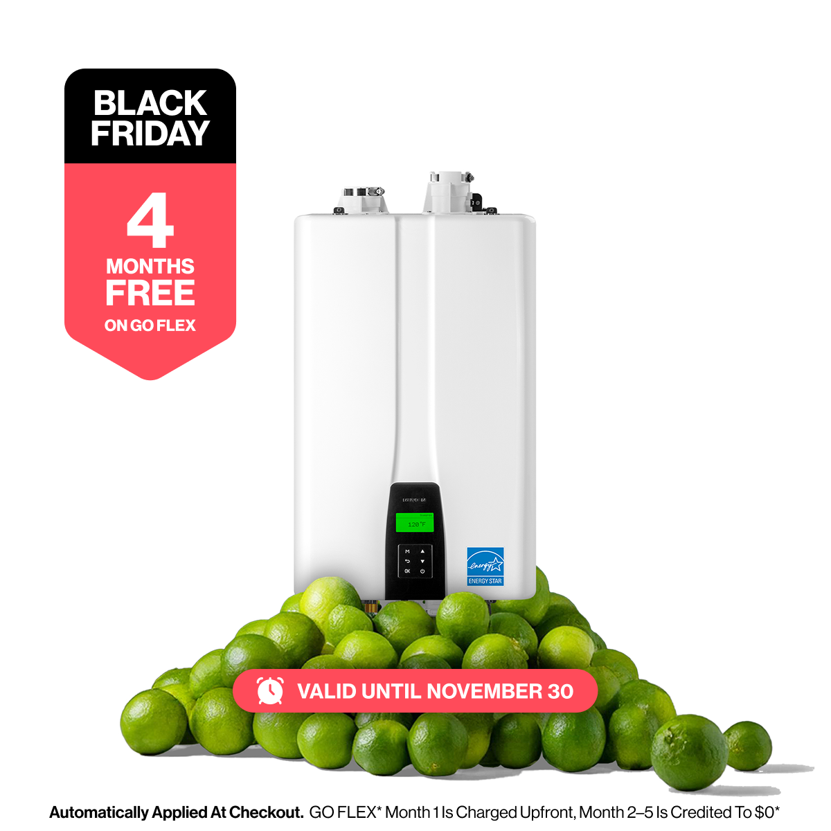 black friday offer on tankless water heater