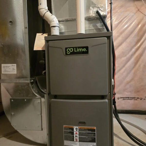 Customer furnace installation photo